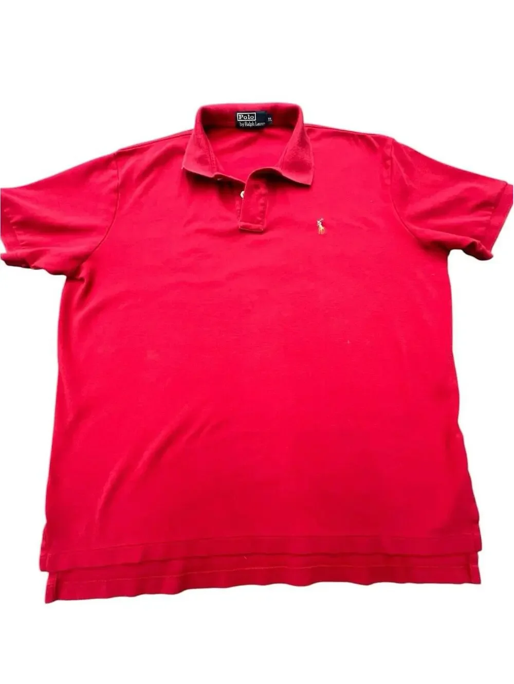 Polo Ralph Lauren Red Classic Fit Polo Shirt Men’s XL Pony Logo Preppy